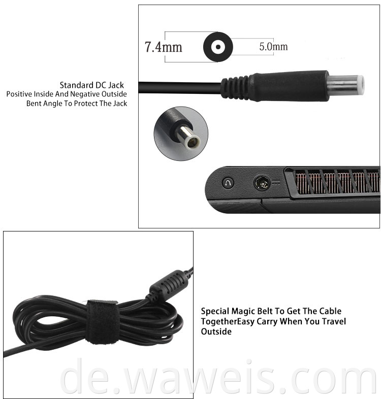 7.4*5.0mm charger for Dell